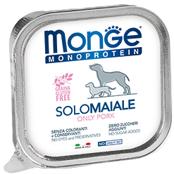 Monge Dog Monoprotein Solo консервы для собак паштет из свинины 150г зоомагазине gavgav-market