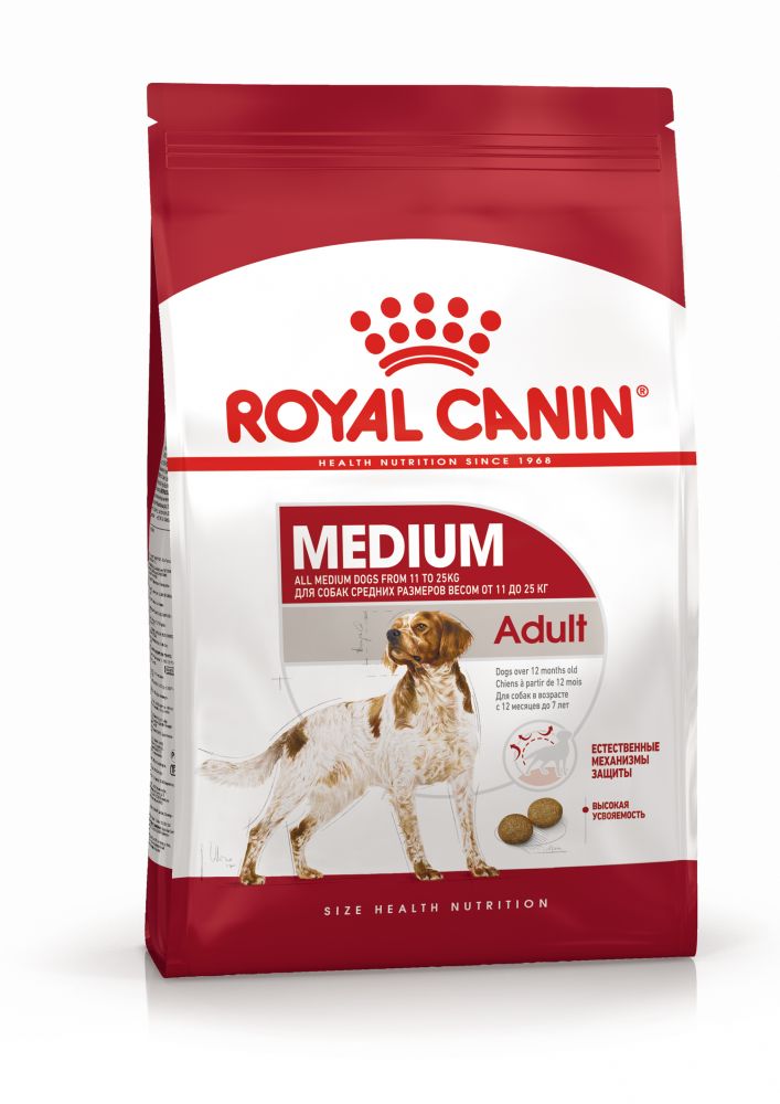 Royal Canin Medium Adult Корм для взрослых собак средних размеров (15 кг) зоомагазине gavgav-market