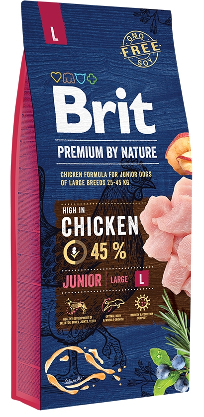 BRIT Premium by Nature Junior L Корм для молодых собак крупных пород (15 кг) зоомагазине gavgav-market