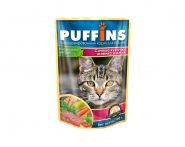 PUFFINS Для кошек Ягненок в желе (100 г)